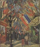 Vincent Van Gogh The Fourteenth of July Celebration in Paris (nn04) painting